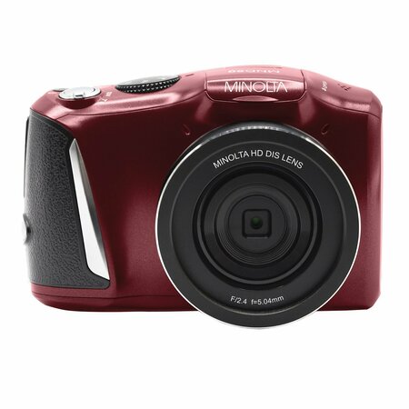 MINOLTA MND50 16x Digital Zoom 48 MP/4K Ultra HD Digital Camera Red MND50-R